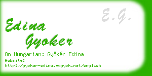 edina gyoker business card